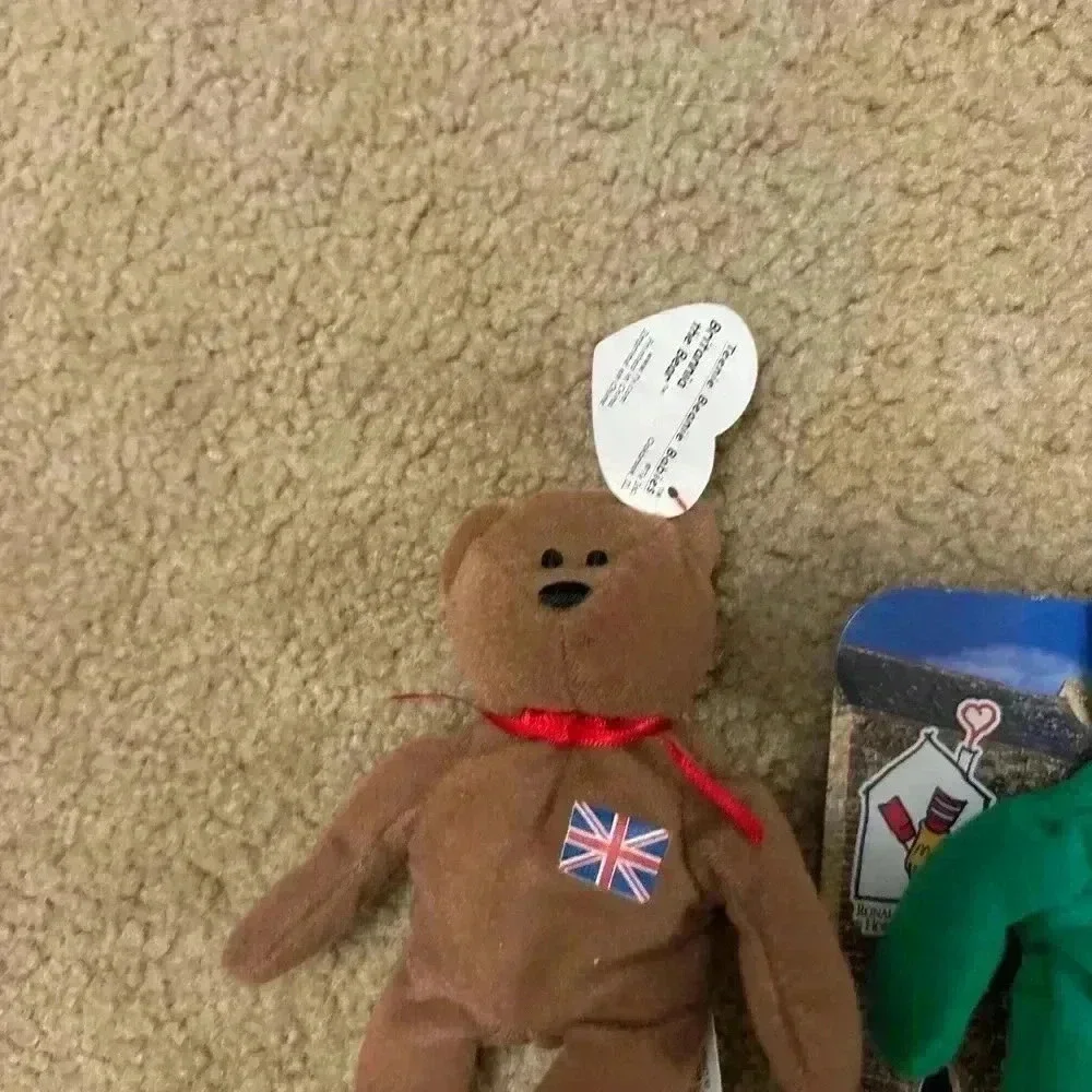 Lot Of 8 Small Beanie Babies Britannia, Erin, Maple, Glory The Bears - Picture 5 of 11